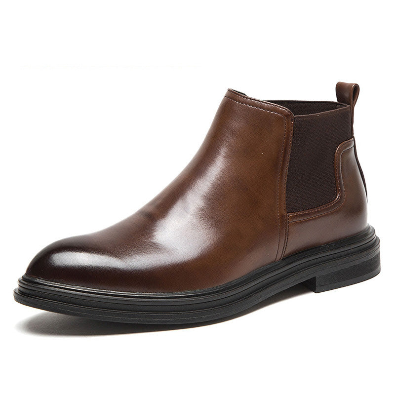 British Set Foot Leather Boots Business Men's Boots