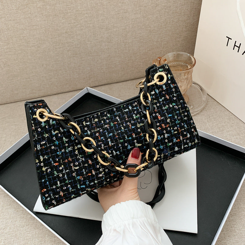 Woven Underarm Bag All-Match One-Shoulder Messenger Bag