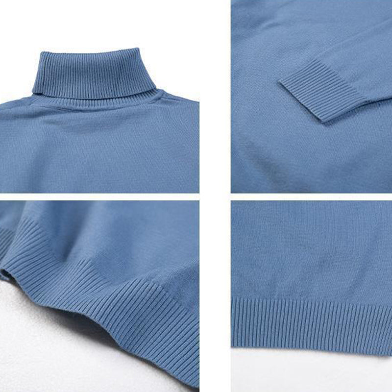 Fashion Simple Men's Thick Turtleneck Sweater