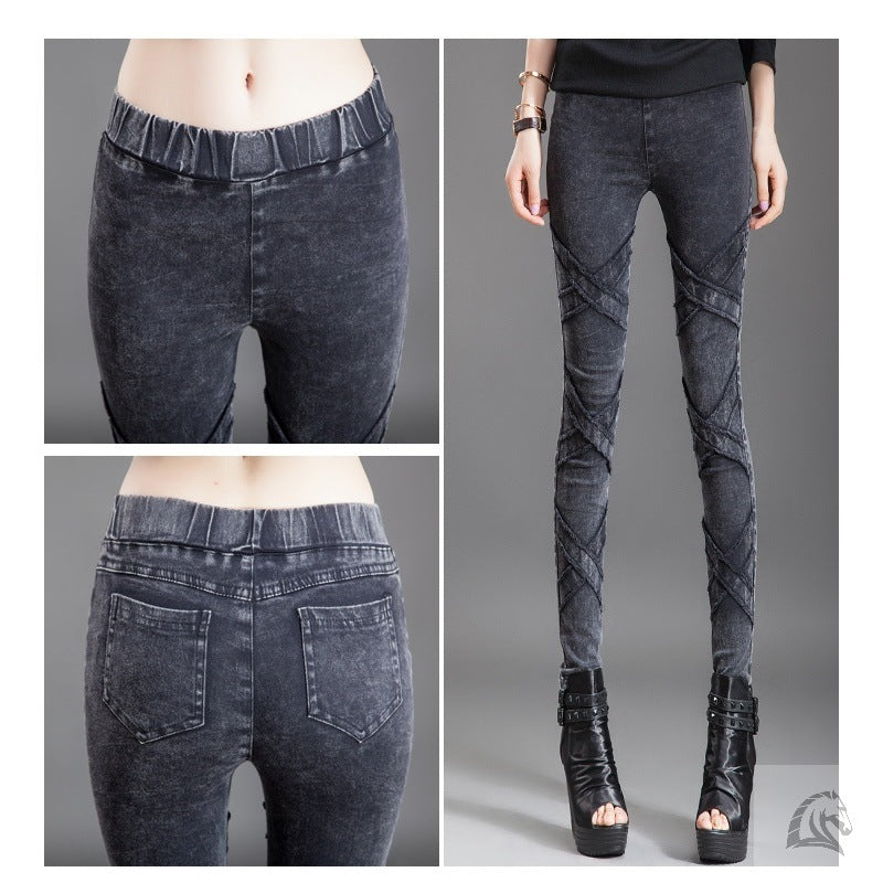 Early Autumn Leggings Tight-fitting High-waisted SmallFfeet Pencil Korean Pants