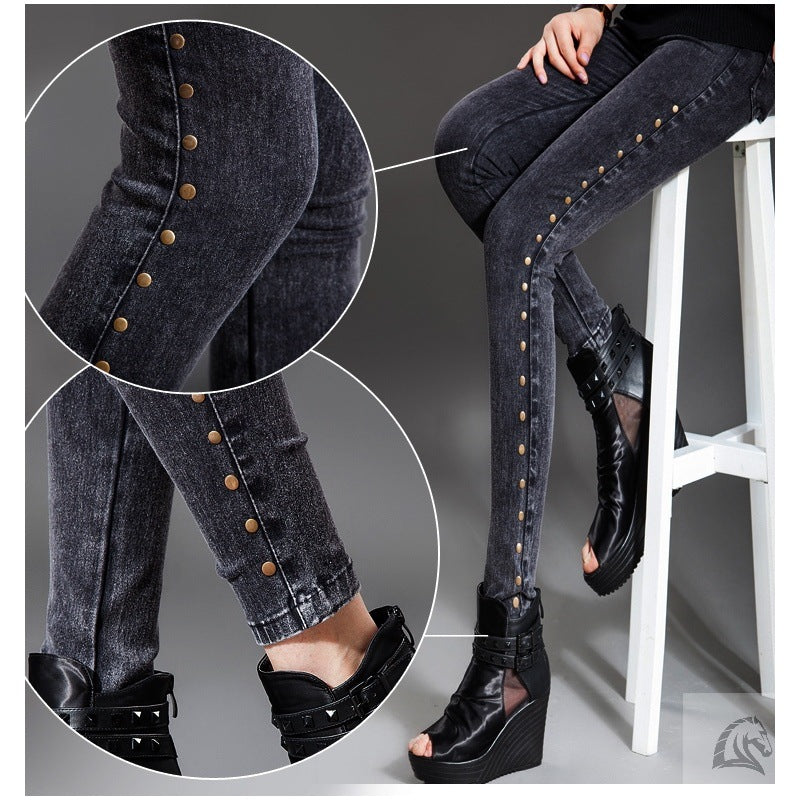 Early Autumn Leggings Tight-fitting High-waisted SmallFfeet Pencil Korean Pants