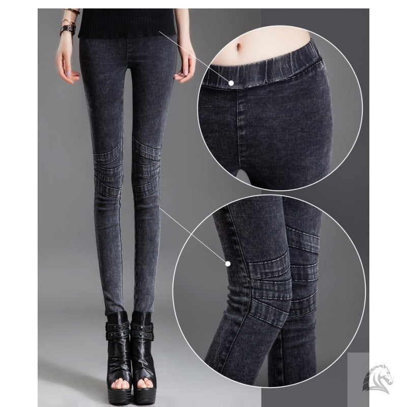 Early Autumn Leggings Tight-fitting High-waisted SmallFfeet Pencil Korean Pants