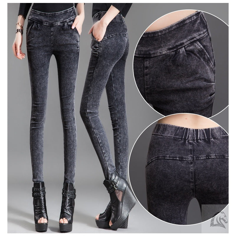 Early Autumn Leggings Tight-fitting High-waisted SmallFfeet Pencil Korean Pants