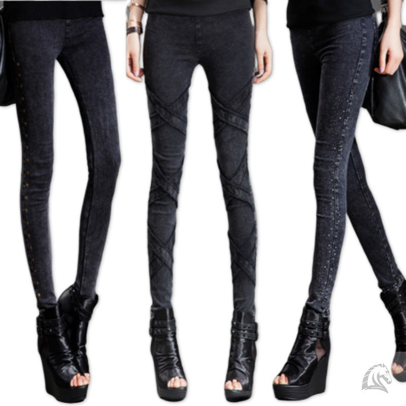 Early Autumn Leggings Tight-fitting High-waisted SmallFfeet Pencil Korean Pants