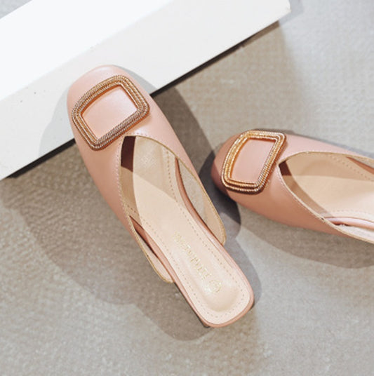 All-match Fashion Net Celebrity Lazy One-foot Sandals