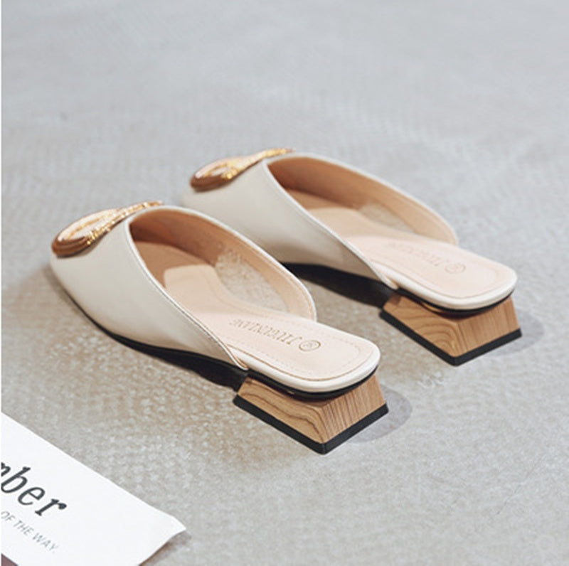 All-match Fashion Net Celebrity Lazy One-foot Sandals