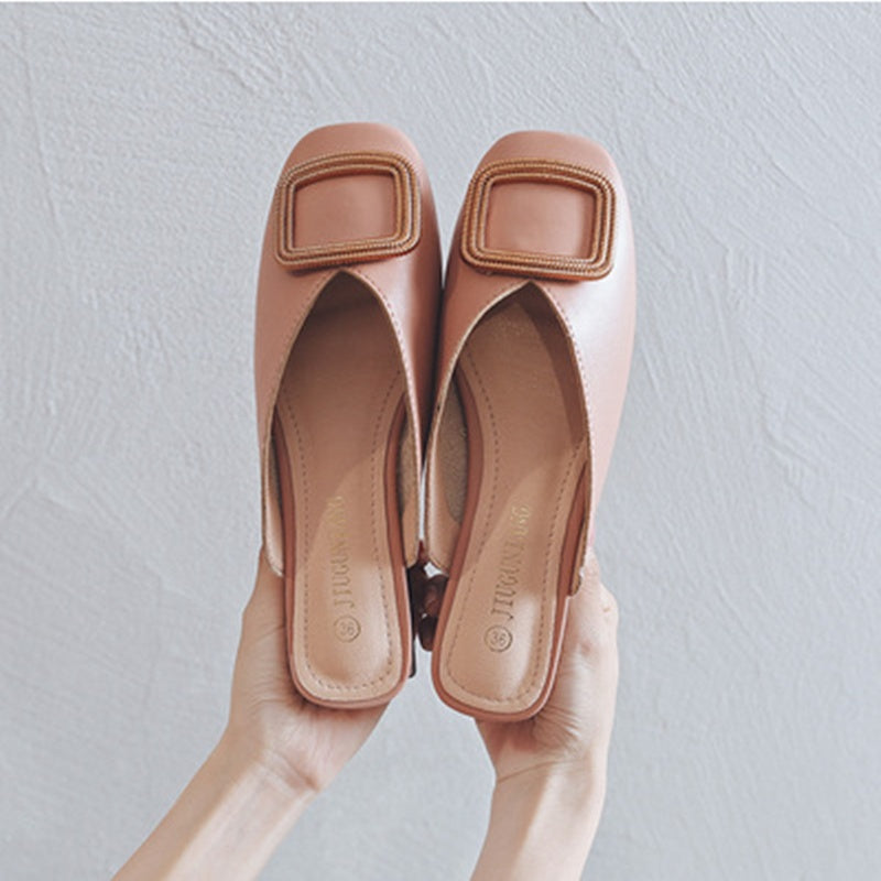All-match Fashion Net Celebrity Lazy One-foot Sandals