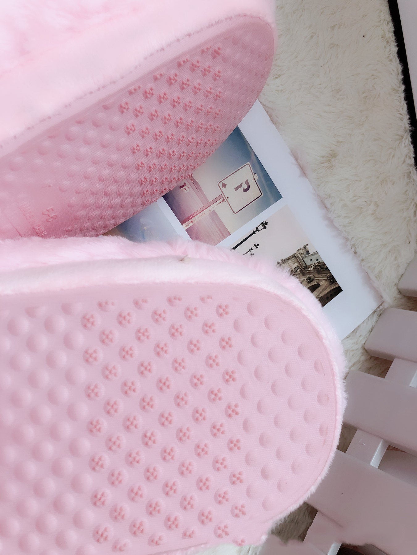 Ladies Cute Cartoon Piggy Indoor Thick Soled Waterproof Plush Home Cotton Slippers