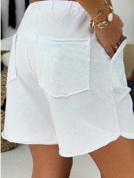 Ladies Cotton Washed Shorts