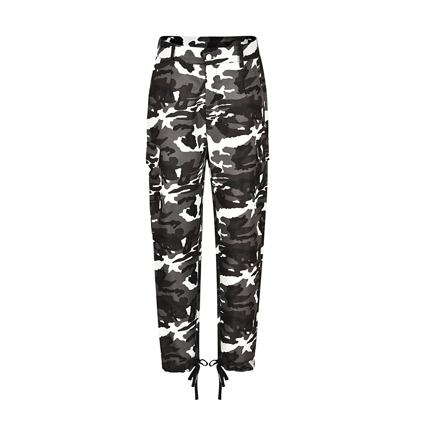 Camouflage Print Cargo Trousers Casual Trousers