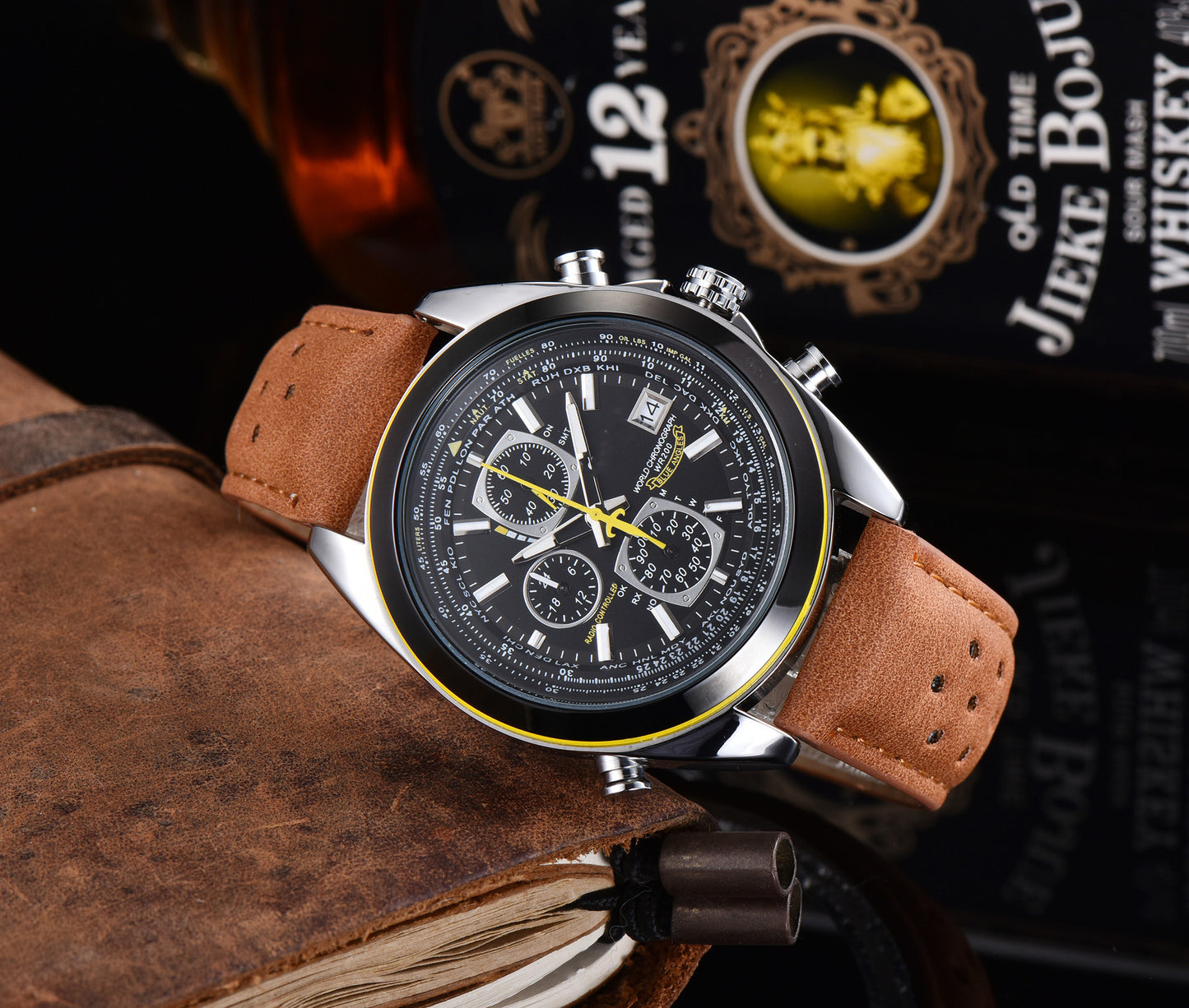 Stylish Men’s Quartz Watch with Leather Band – Casual & Elegant