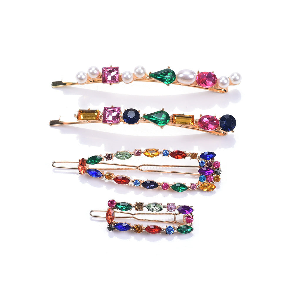 European And American New Retro Pearl Hairpin Women