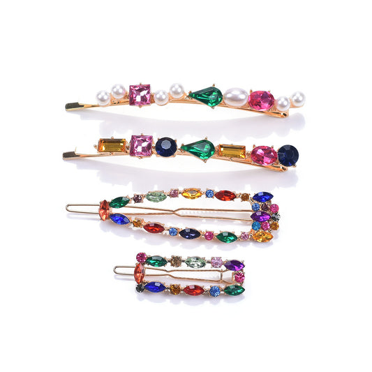 European And American New Retro Pearl Hairpin Women
