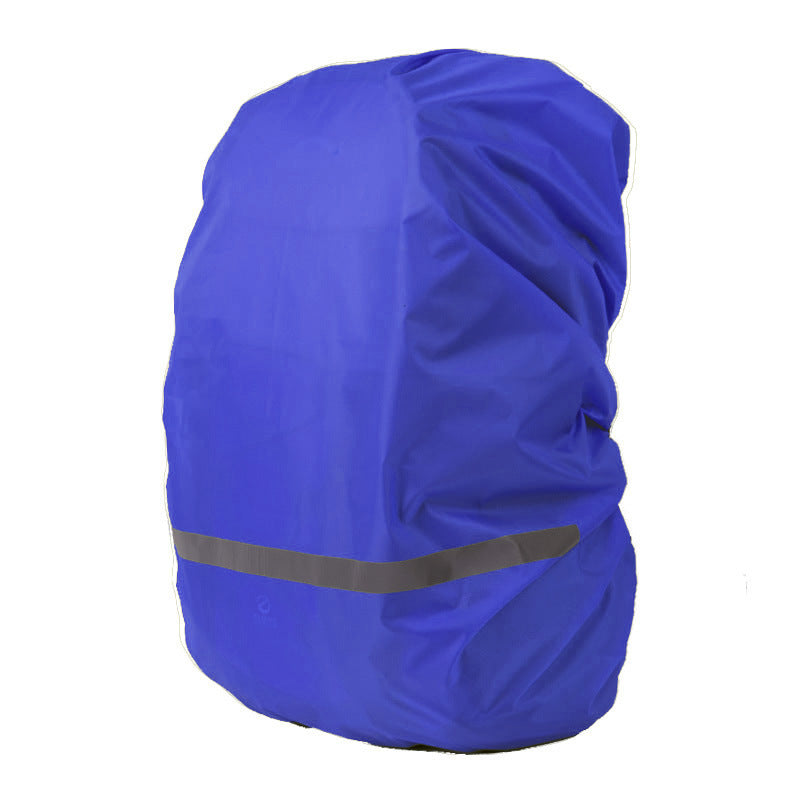 Outdoor Backpack School Bag With Reflective Rain Cover At Night