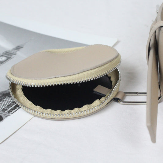 Irregular Ultra-wide Girdle Women's Small Round Bag Decoration