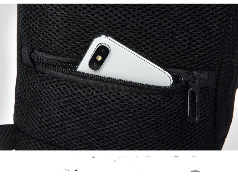 Korean Version Of Usb Shoulder Bag Men's Sports And Leisure Men's Chest Bag