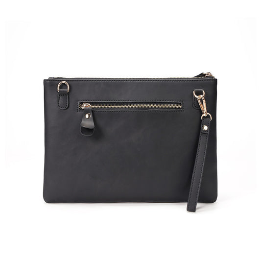 Ghost Head Clutch Men's Fashion Leather Clutch