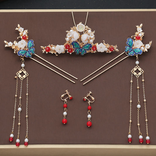 Antique Hanfu Tassel Hairpin Set Accessories