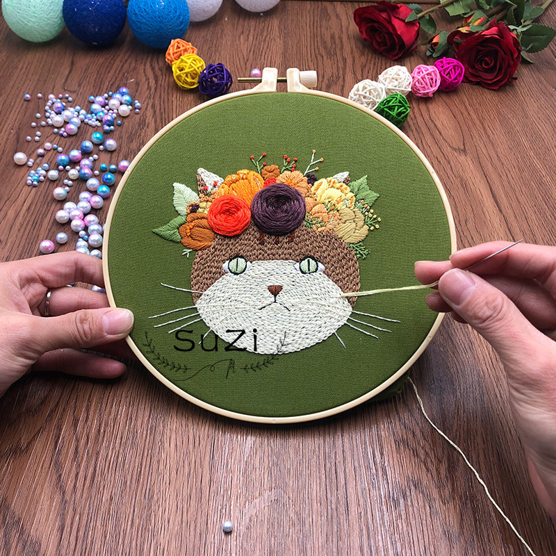 Diy Fabric Embroidery Material Package