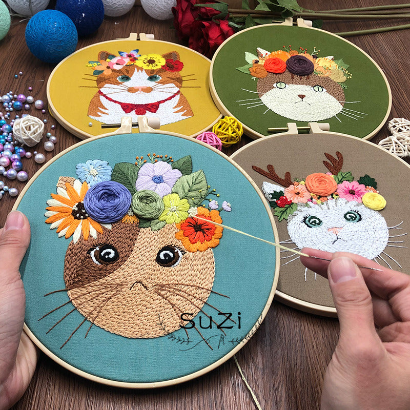 Diy Fabric Embroidery Material Package