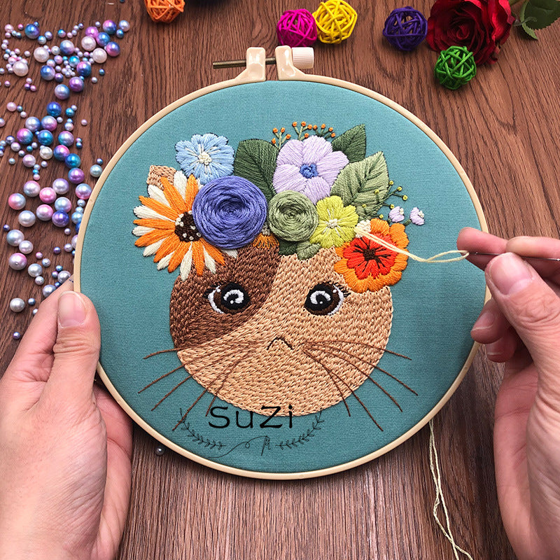 Diy Fabric Embroidery Material Package