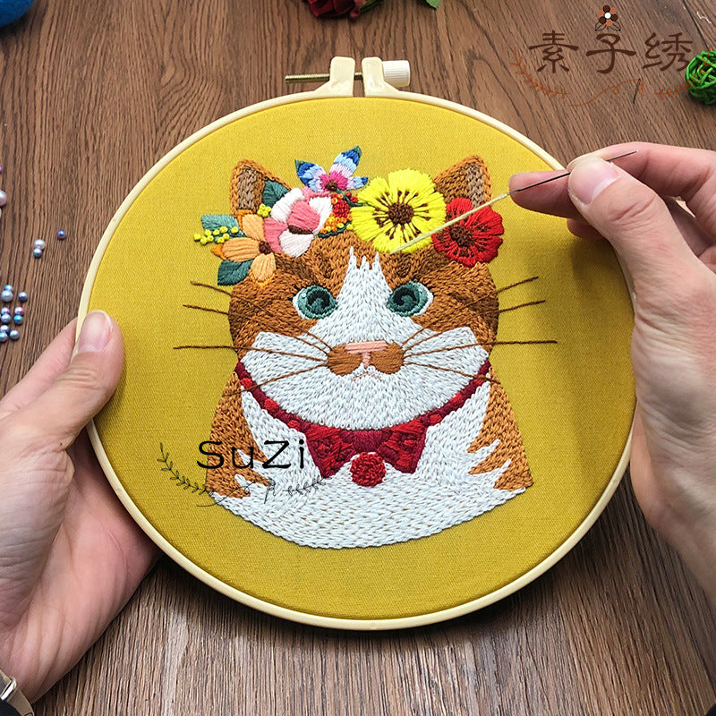 Diy Fabric Embroidery Material Package