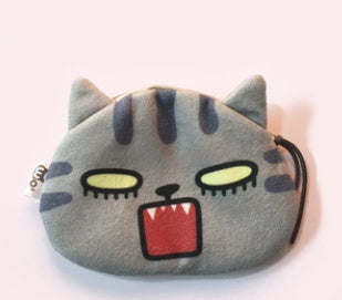 Cute Cat Face Expression Creative Cartoon Coin Purse
