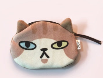 Cute Cat Face Expression Creative Cartoon Coin Purse