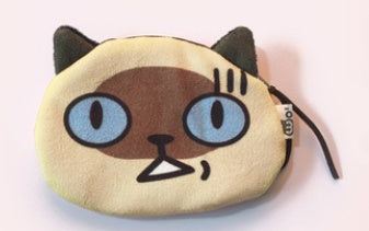 Cute Cat Face Expression Creative Cartoon Coin Purse
