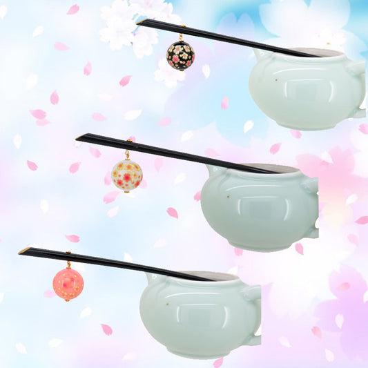 Sakura Pink Flower Bride Hairpin Acrylic Antique Hair Ornament