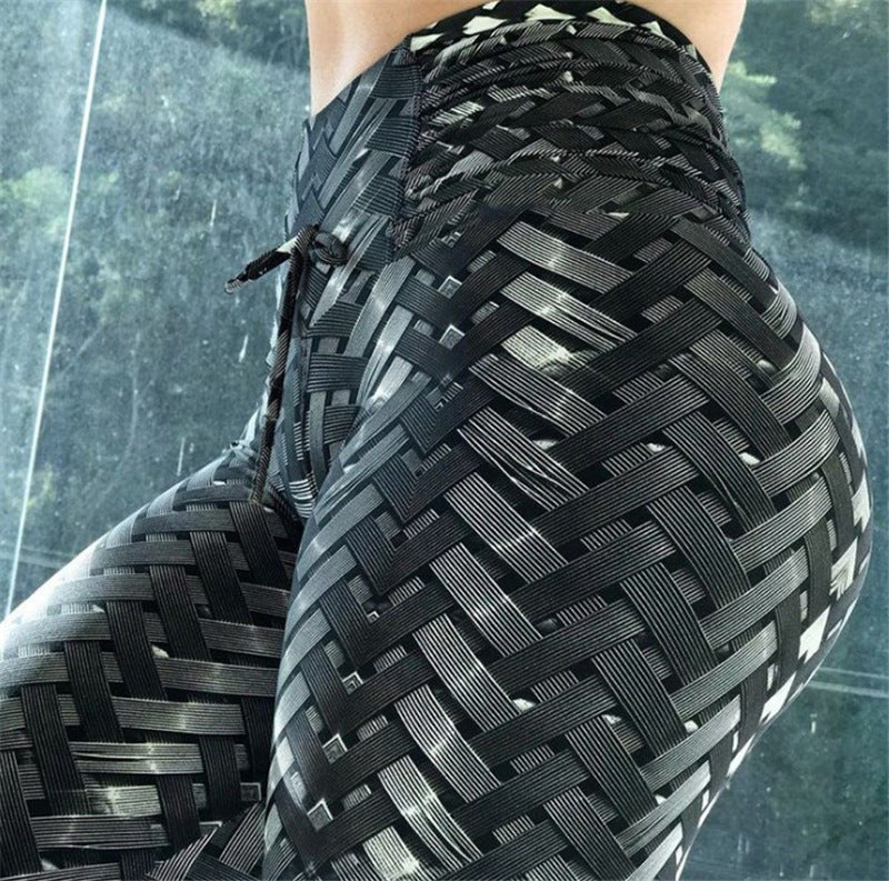 Metal Tire Slimming Yoga Pants Sweatpants