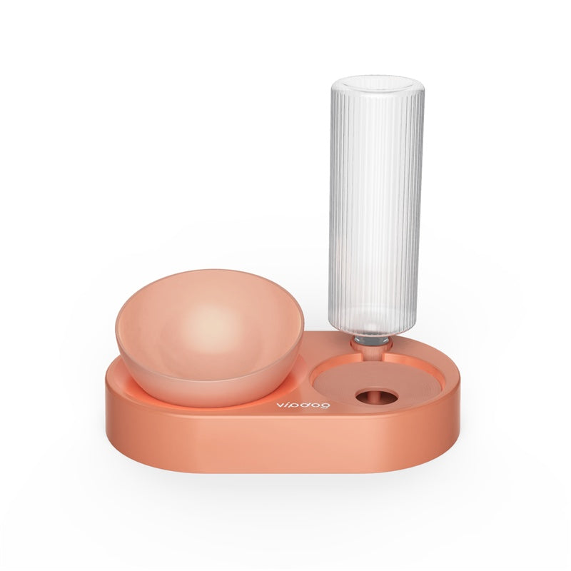 Eat And Drink Water Dog Food Bowl Automatic Drinking Prevent Overturning Protect The Cervical Spine  Prevent Choking  Pet Rice Bowl