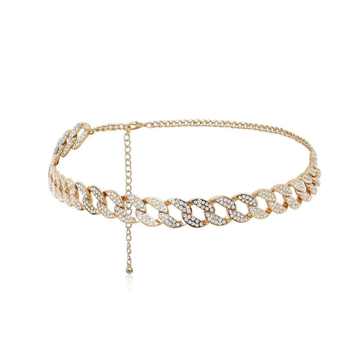 Generous Geometry Zircon Body Chain Waist Chain