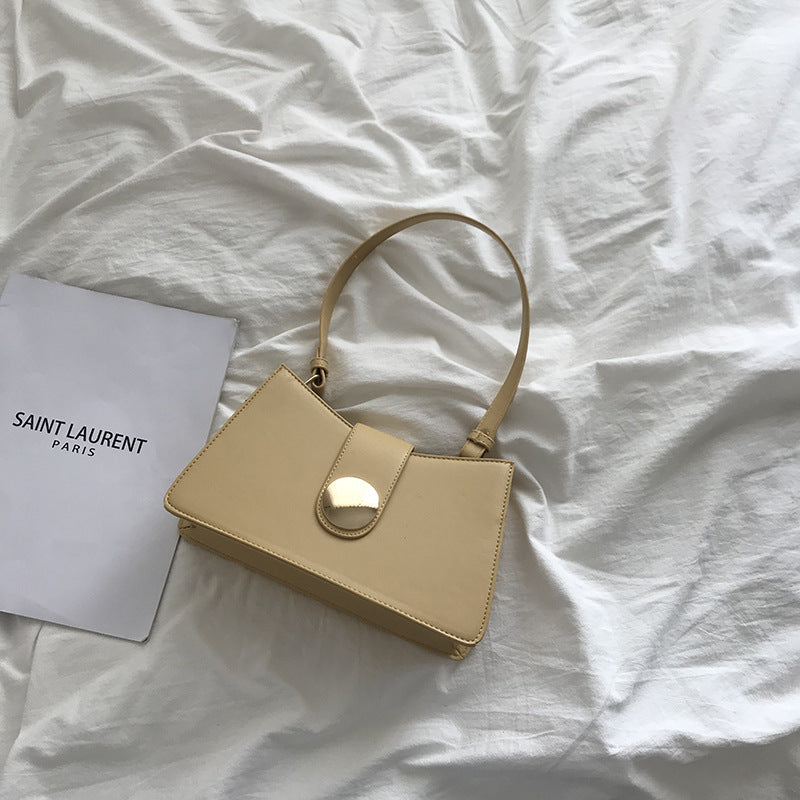 Retro Solid Color Simple Underarm Bag All-Match