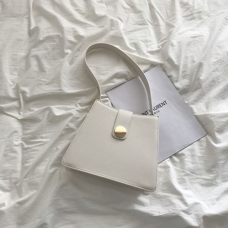 Retro Solid Color Simple Underarm Bag All-Match