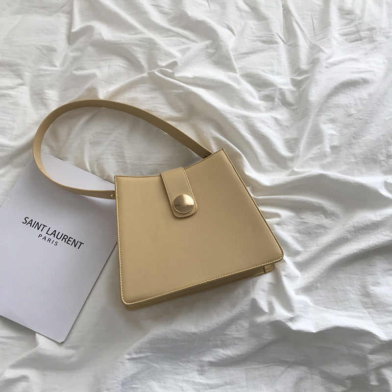 Retro Solid Color Simple Underarm Bag All-Match