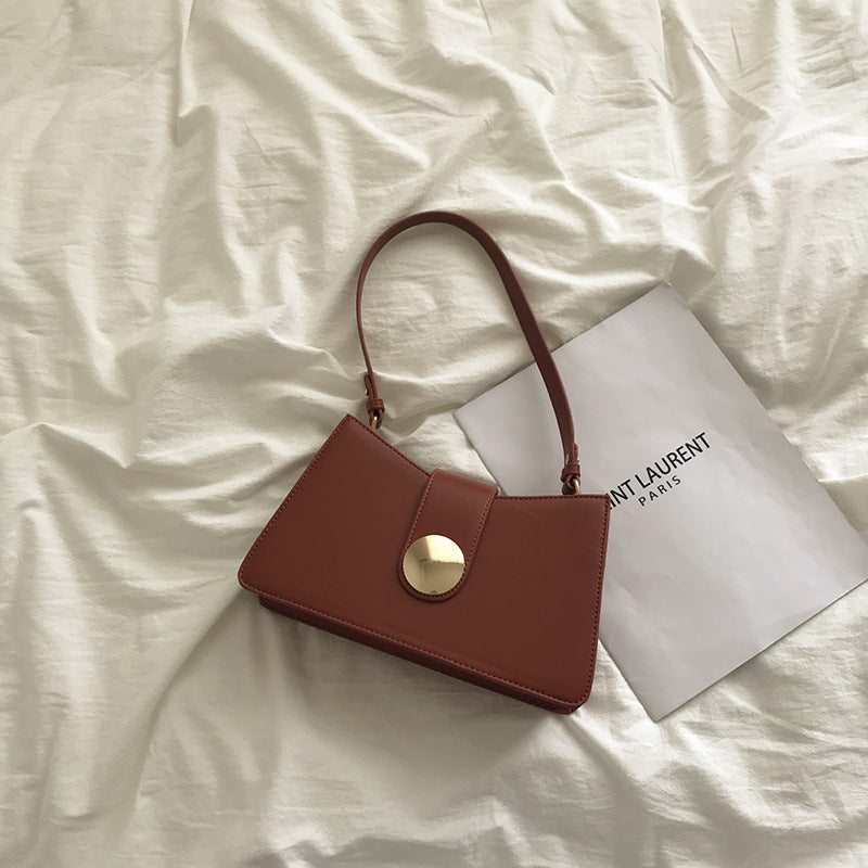 Retro Solid Color Simple Underarm Bag All-Match