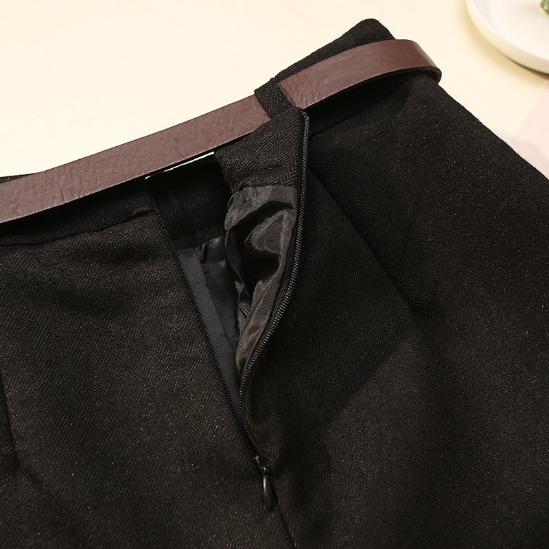 Fashion High-waist Bottoming Casual Wide-leg Pants