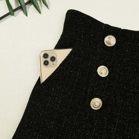 High-waist A-line Outer Wear Wide-leg Boot Pants