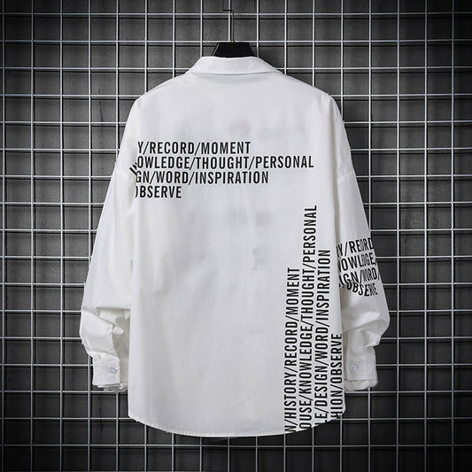 Shirt Men Spring And Autumn Korean Fashion Casual Long Sleeves