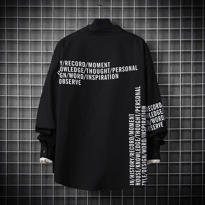 Shirt Men Spring And Autumn Korean Fashion Casual Long Sleeves