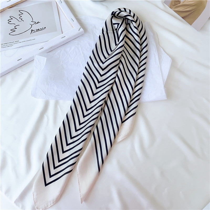 Versatile Small Square  Multifunctional  Silk Scarf
