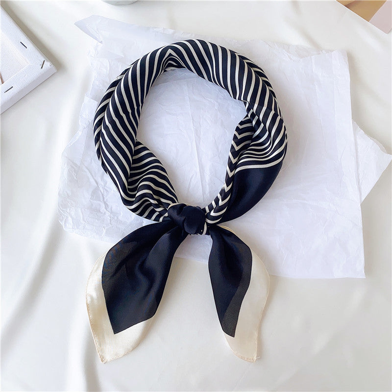 Versatile Small Square  Multifunctional  Silk Scarf