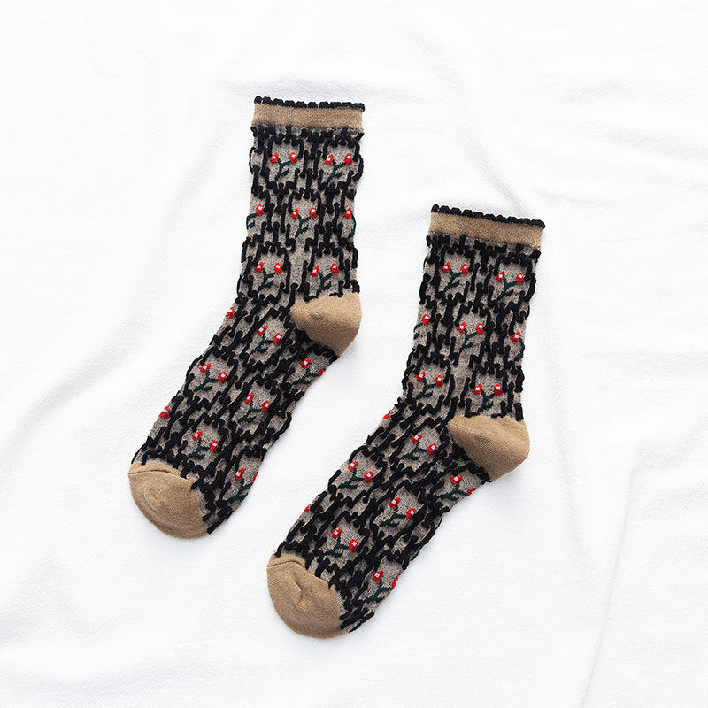 New Ladies Mid-tube Lolita Style Socks