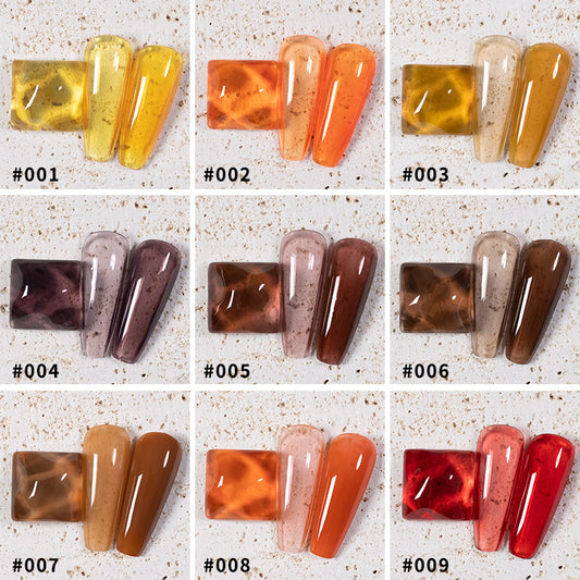 Amber Set UV Gel Nail Polish Ice Penetration Soak Off Shining  9 Colors