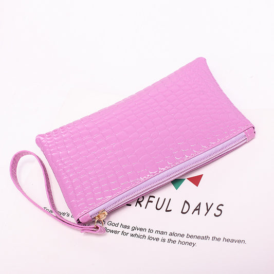 PU Ladies Coin Purse Crocodile Pattern Clutch