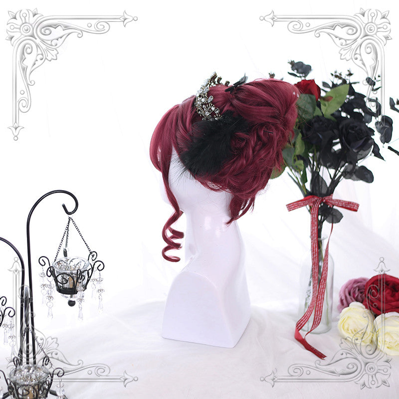 Harajuku Soft Girl Lolita Paryk Lolita Blid Krøllet Japansk Sød Korthåret