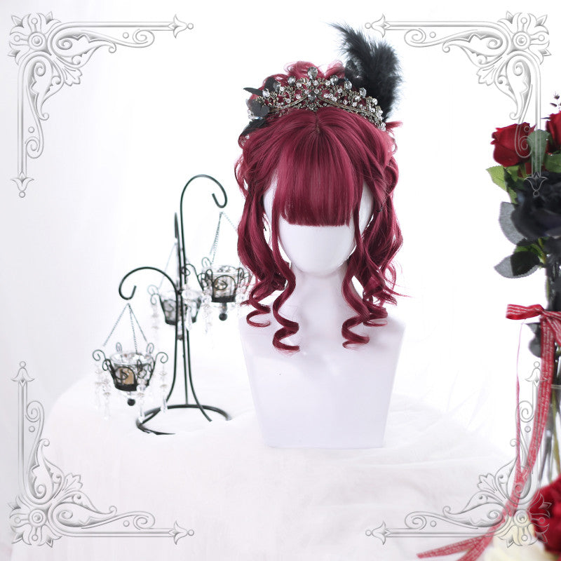 Harajuku Soft Girl Lolita Paryk Lolita Blid Krøllet Japansk Sød Korthåret