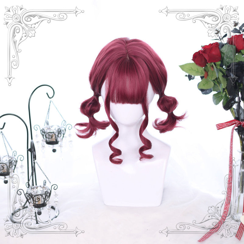 Harajuku Soft Girl Lolita Paryk Lolita Blid Krøllet Japansk Sød Korthåret