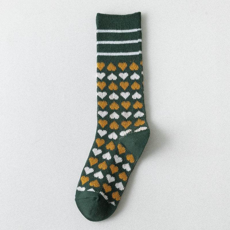 Hong Kong and Taiwan British Style Calf Socks Mori Harajuku Complex Long Socks
